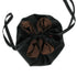 SiaLinda: Pompadour Tasche Kypria, kupfer braun / schwarz, Satin - SiaLinda.com